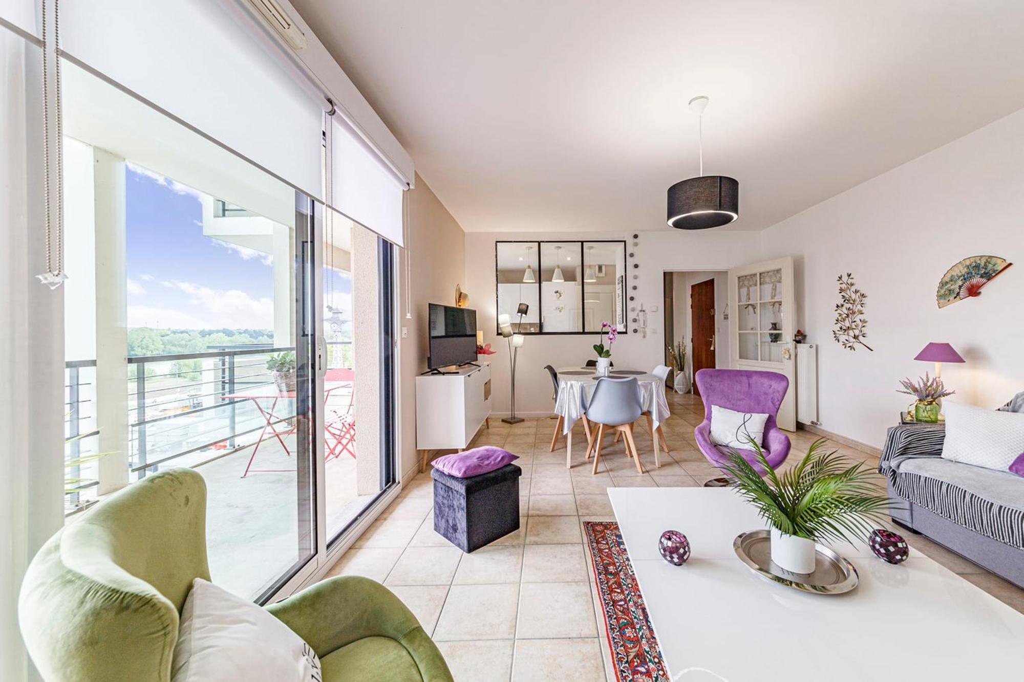 L'Aragon Wifi Balcon Vue La Maine Apartment Angers Ngoại thất bức ảnh